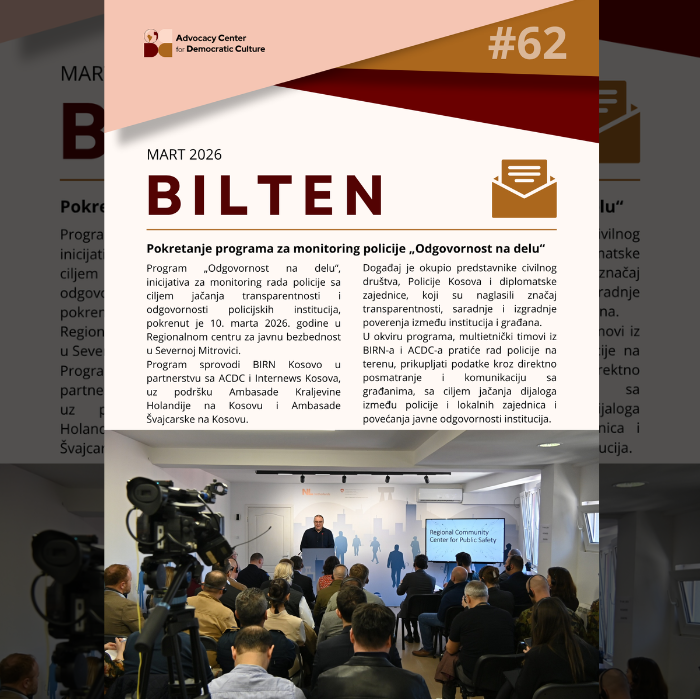 Bilten #62/26 mart
